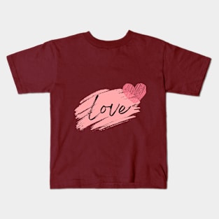 Pink Love Kids T-Shirt